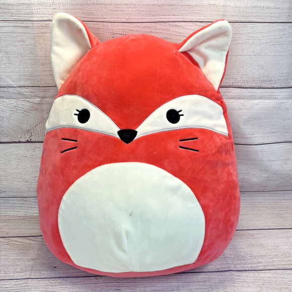 Original Licensed Squishmallows FIFI the FOX w/ Headband 8" & 16" Plush Set of 2 - Picture 2 of 10